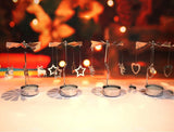 Silver Xmas Rotating Rotary Spinning Carrousel Tea Light Candle Holder Center Decor Newest