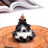 Creative Home Decor The Little Monk Censer Small Buddha Burner Backflow Stick Incense Burner Purple Clay Censer Home Decoration