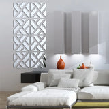 new wall stickers big 3d decor modern acrylic living home large mirror pattern surface  diy real  wall sticker