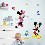 Mickey Mouse Wall Stickers Sticker Decorative Kids Boys Girls DIY Bedroom Wall Decor Decal Home Art Mural Wallpaper