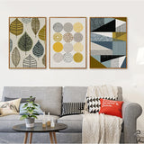 Abstract Geometric Scandinavian Canvas Paintings Nordic Posters Prints Gallery Wall Art Pictures for Living Room Home Decoration