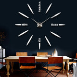 Sale New Wall Clock Clocks Watch Stickers Diy 3d Acrylic Mirror Home Decoration Quartz Balcony/courtyard Needle Modern hot