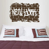 Ebay hot selling free shipping NEW YORK Retro word Quote Wall Sticker Decal Transfer Film Words & Phrases q0046