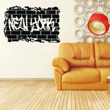 Ebay hot selling free shipping NEW YORK Retro word Quote Wall Sticker Decal Transfer Film Words & Phrases q0046