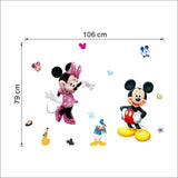 Mickey Mouse Wall Stickers Sticker Decorative Kids Boys Girls DIY Bedroom Wall Decor Decal Home Art Mural Wallpaper