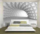 Custom wallpaper photo 3d space extension tunnel TV background wall home decor living room bedroom murals 3d wallpaper