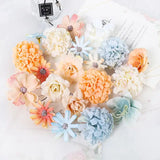 16Pcs/Bag Rose Artificial Flowers Silk Fake Flowers for Home Decor Wedding Party Decoration Bride Bouquet DIY Wreath Accessories